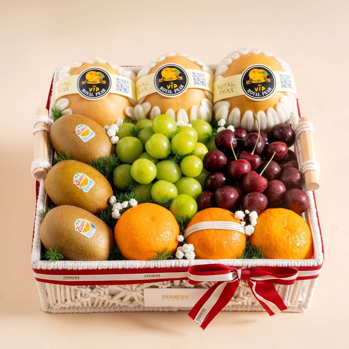  Giỏ Đan Trái Cây Các Loại Tone Trắng Tiêu Chuẩn 