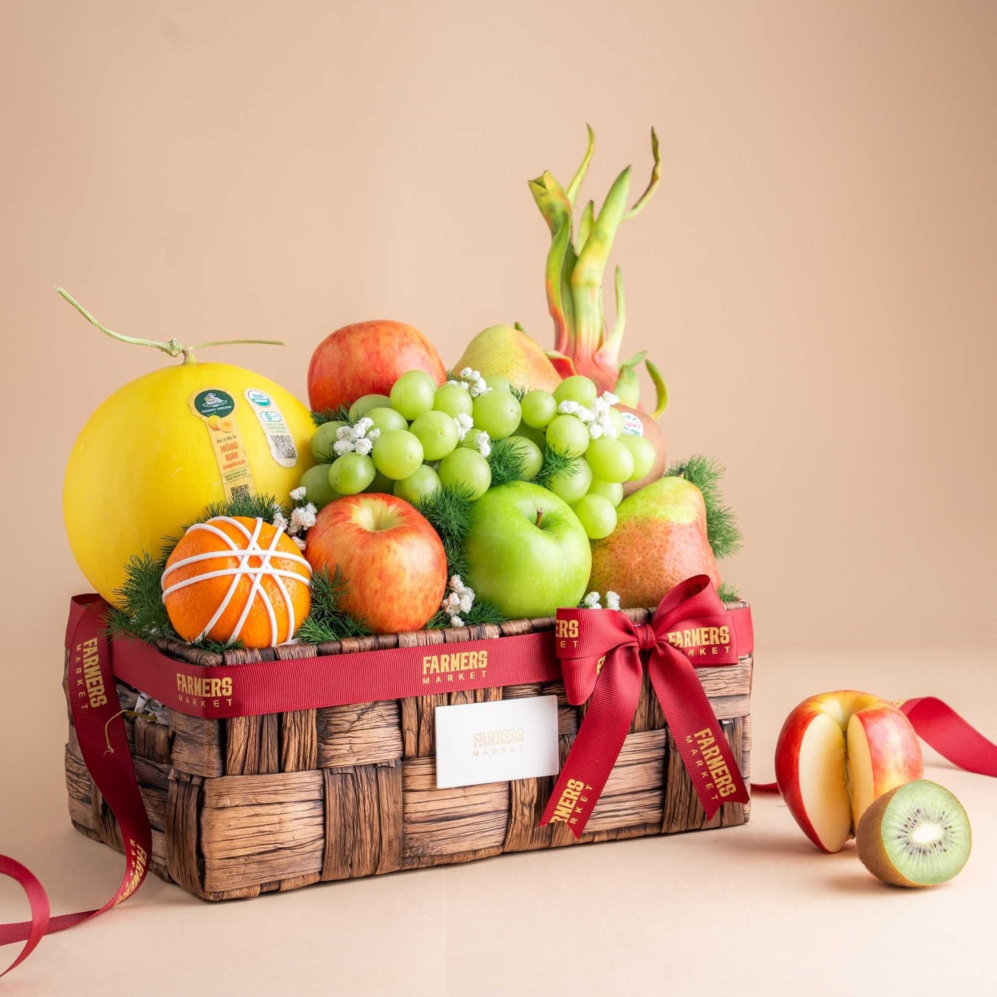  Giỏ Lục Bình Trái Cây Các Loại Tone Nâu Tinh Tế 