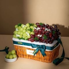 Giỏ Quà Nho Xanh - Nho Đỏ Tiêu Chuẩn