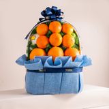  Giỏ Quà Trái Cây Hỗn Hợp Tone Xanh Bầu Trời Tiêu Chuẩn 