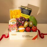  Giỏ Quà Trái Cây Và Ăn Vặt Tone Kem Tinh Tế 