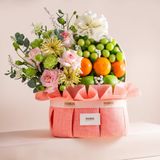  Giỏ Quà Trái Cây Và Hoa Ohara Hồng Cơ Bản 