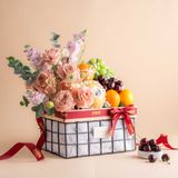  Giỏ Quà Trái Cây Và Hoa Thanh Lịch 