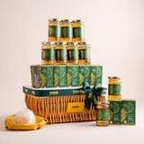  Giỏ Quà Yến Chưng Nhân Sâm Tone Xanh Lá Tinh Tế 