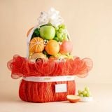  Giỏ Trái Cây Tươi Hỗn Hợp Tone Đỏ Tiêu Chuẩn 