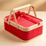  Hộp quà cà phê dừa Phin lady - tổ yến chưng và bánh mứt hạt tone đỏ tiêu chuẩn 