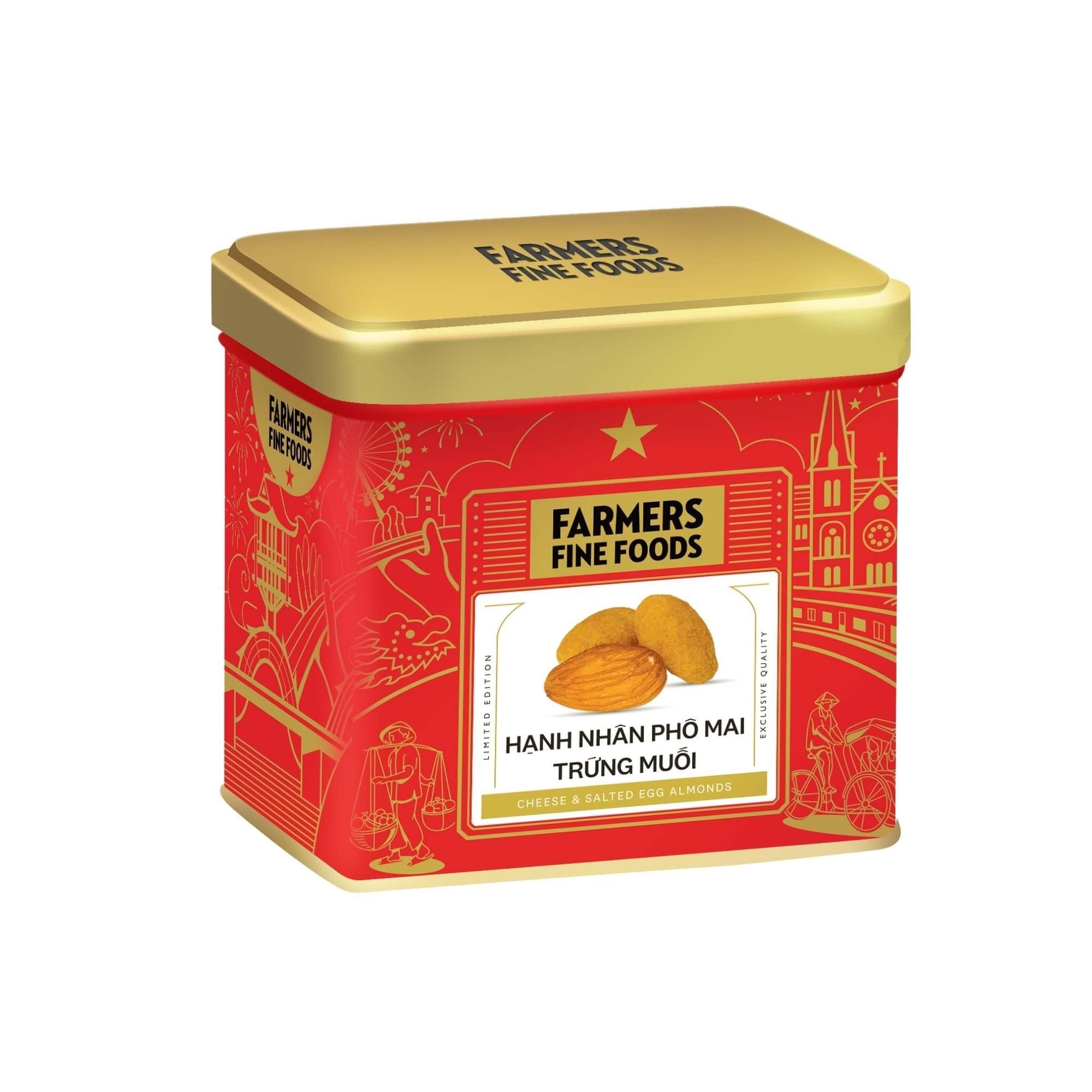  Hạnh nhân phô mai trứng muối Farmers Fine Foods 85 g 
