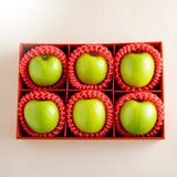  Hộp Quà 6 Trái Táo Xanh Tone Đỏ Cơ Bản 