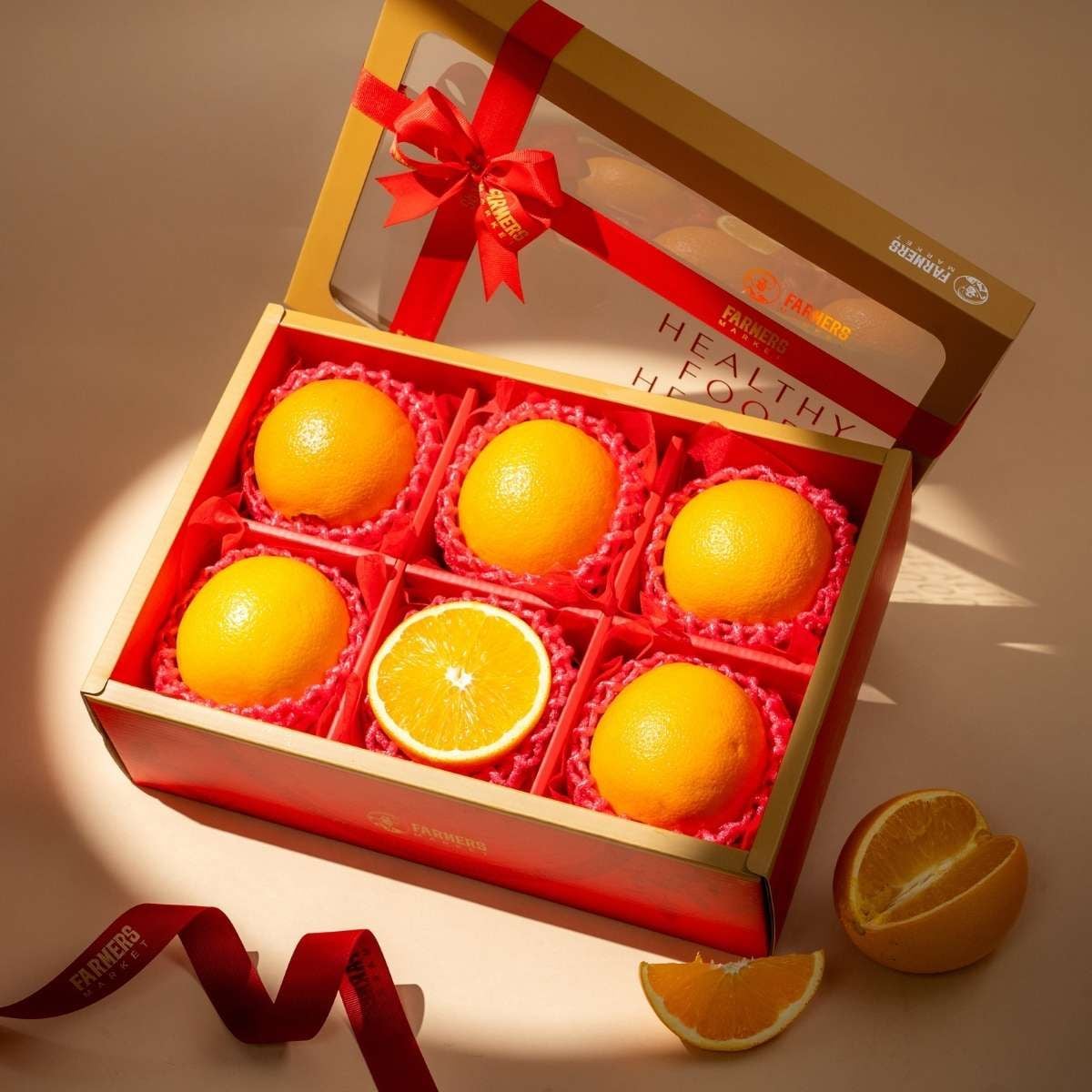  Hộp Quà Cam Vàng Tone Đỏ Cơ Bản 