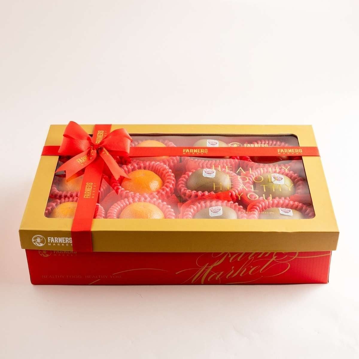  Hộp Quà Kiwi Đỏ Và Quýt Tone Đỏ Cơ Bản 