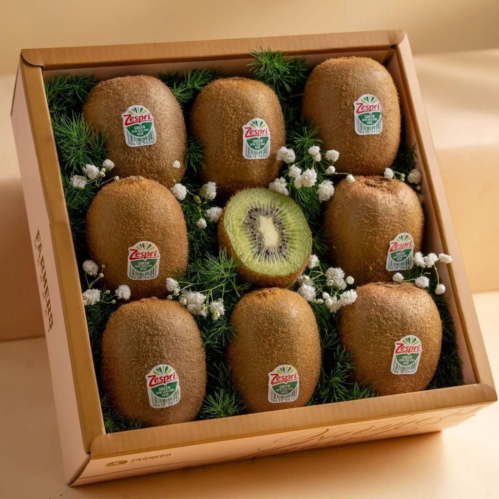  Hộp quà kiwi xanh tone hồng cơ bản 
