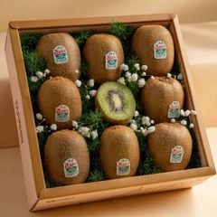 Hộp quà kiwi xanh tone hồng cơ bản