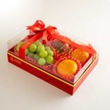  Hộp Quà Nho Mẫu Đơn, Táo Đỏ và Quýt Tone Đỏ Tiêu Chuẩn 
