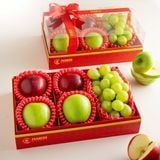  Hộp Quà Nho Mẫu Đơn Và Táo Tone Đỏ Tiêu Chuẩn 