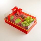  Hộp Quà Nho Mẫu Đơn Và Táo Tone Đỏ Tiêu Chuẩn 