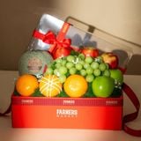  Hộp Quà Nho Xanh Và Trái Cây Các Loại Tone Đỏ Tiêu Chuẩn 