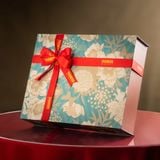  Hộp Quà Rượu - Kẹo Sâm Và Hạt Hạnh Nhân Tone Đỏ Tiêu Chuẩn 
