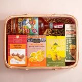  Hộp Quà Rượu Mơ - Bánh Và Hạt Điều Tone Đỏ Tiêu Chuẩn 
