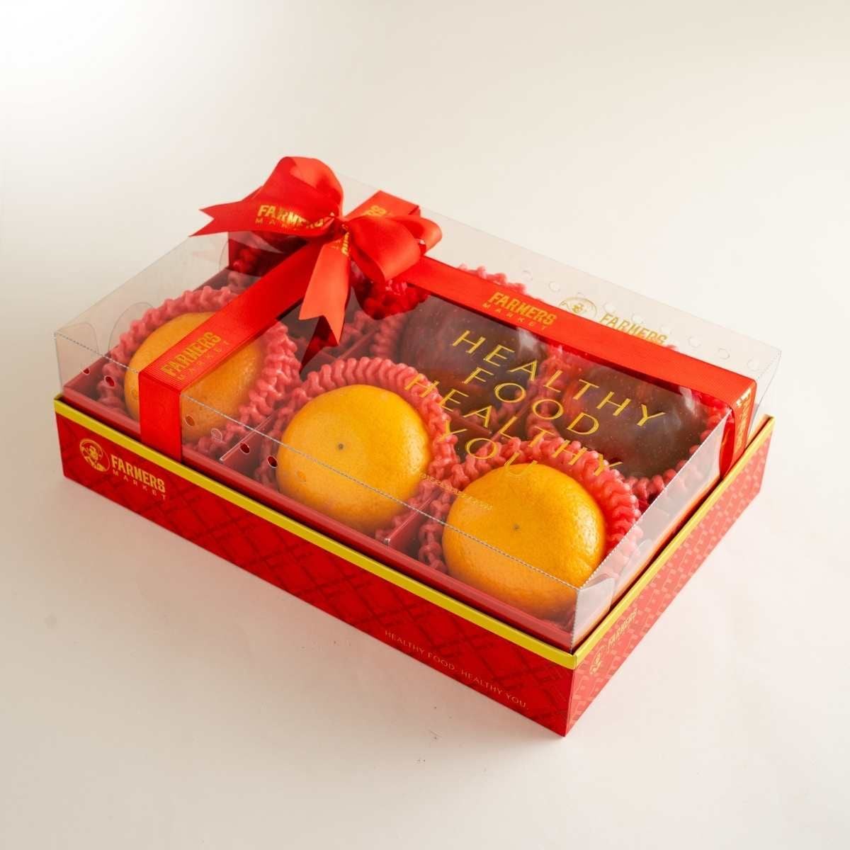  Hộp Quà Táo Đỏ Và Quýt Tone Đỏ Cơ Bản 