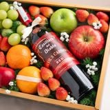 Hộp Quà Trái Cây Các Loại Và Rượu Vang Tone Xanh Lá Tinh Tế 