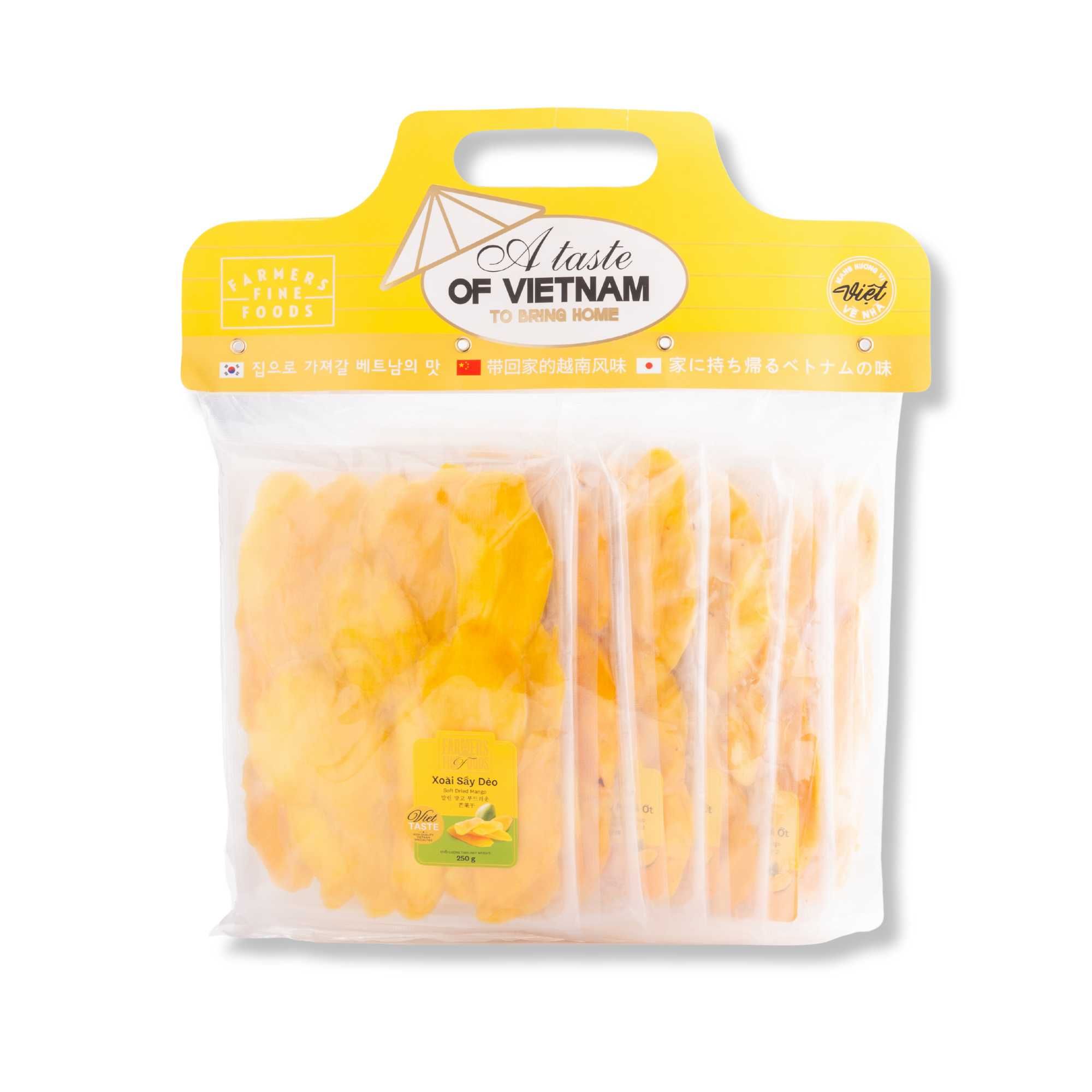  Combo 6 túi (5 xoài sấy muối ớt - 1 xoài sấy dẻo) Farrmers Fine Food (250 g x 6) 