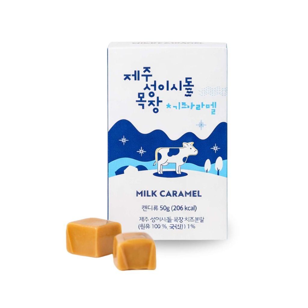  Kẹo caramen mềm vị sữa bò đảo Jeju Hàn Quốc 50 g (hộp) 