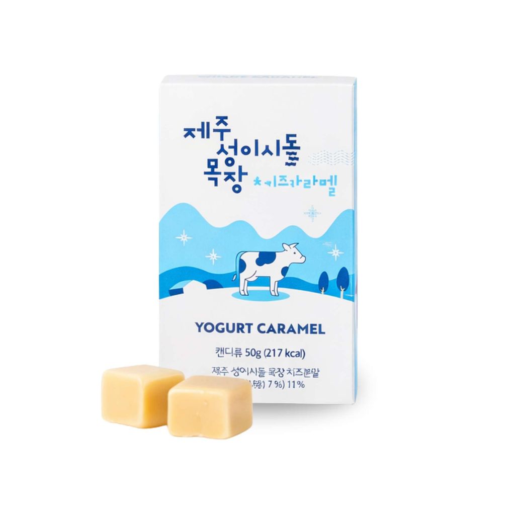  Kẹo caramen mềm vị sữa chua đảo Jeju Hàn Quốc 50 g (hộp) 