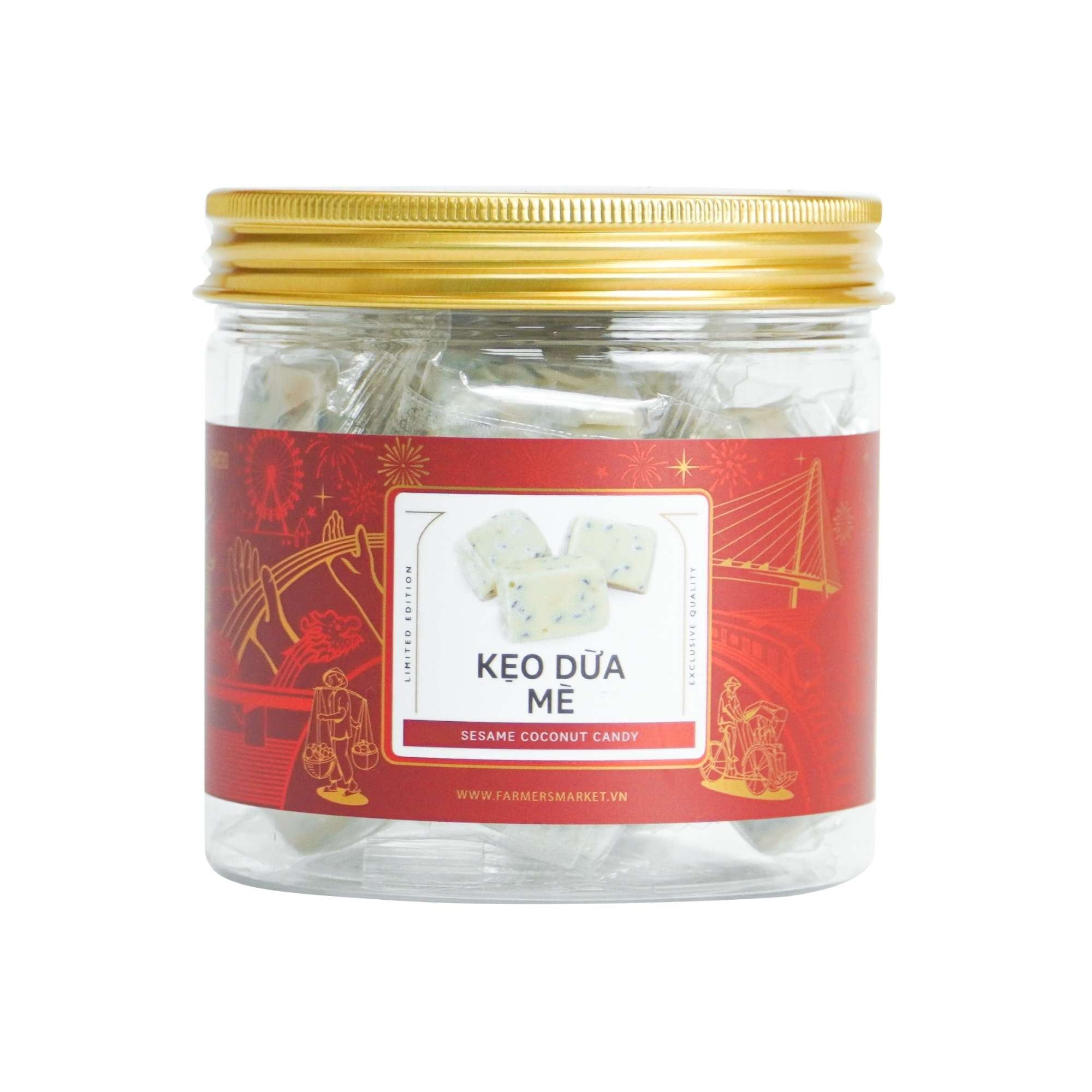  Kẹo dừa mè Farmers Fine Foods 110 g ( Hủ nhựa ) 
