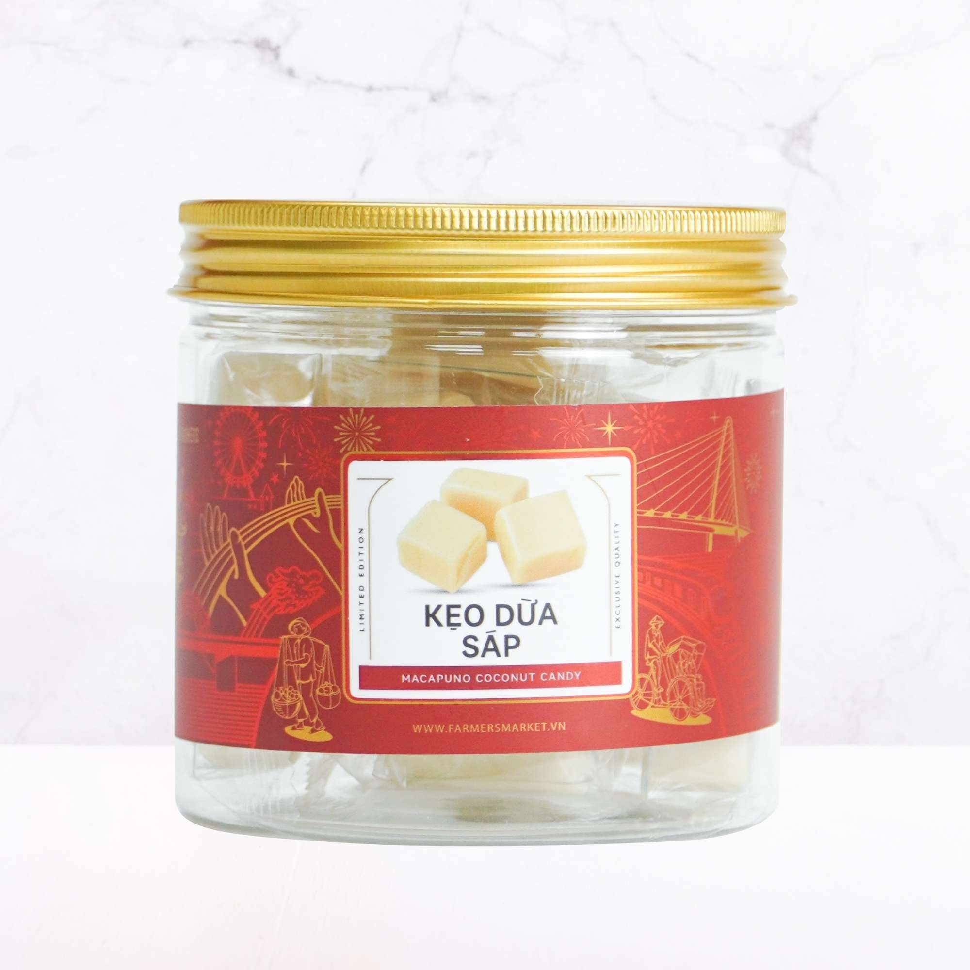  Kẹo dừa sáp Farmers Fine Foods 110 g ( Hủ nhựa ) 