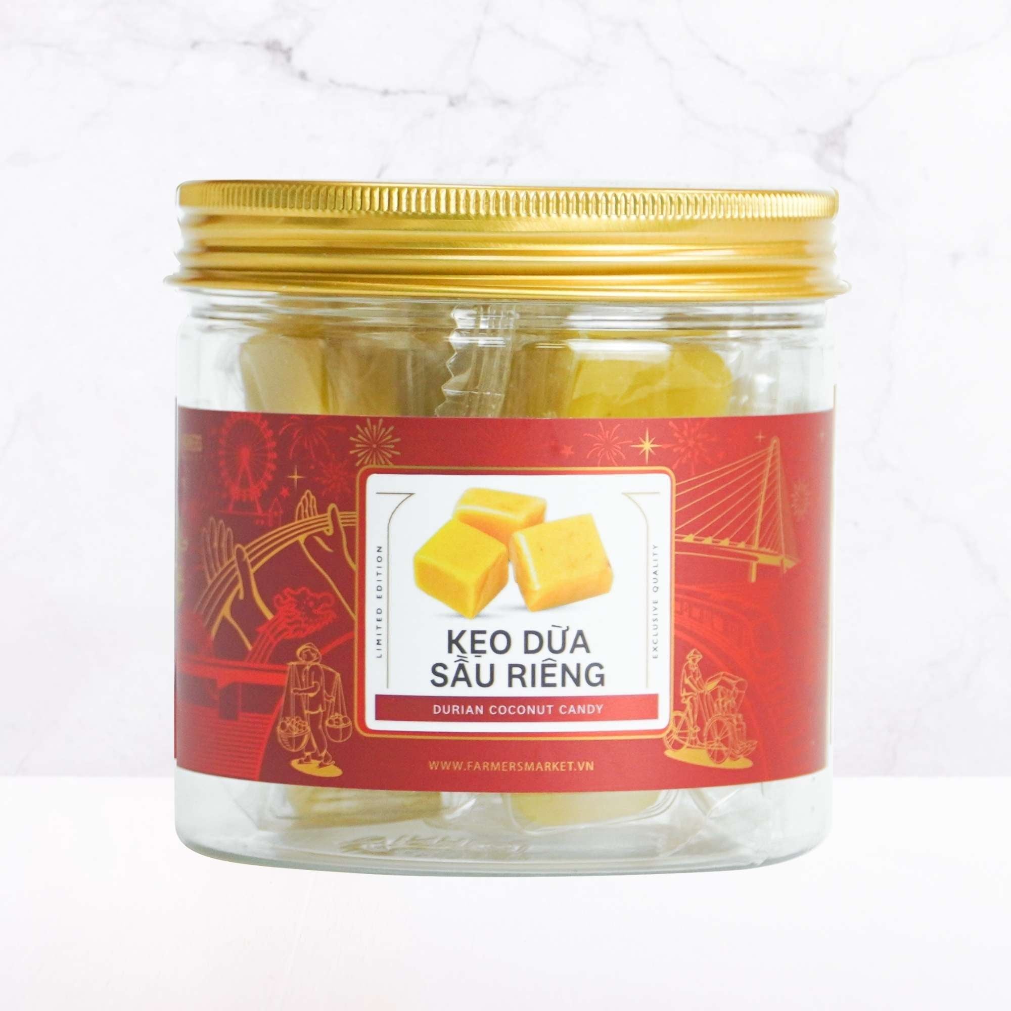  Kẹo dừa sầu riêng Farmers Fine Foods 110 g ( Hủ nhựa ) 