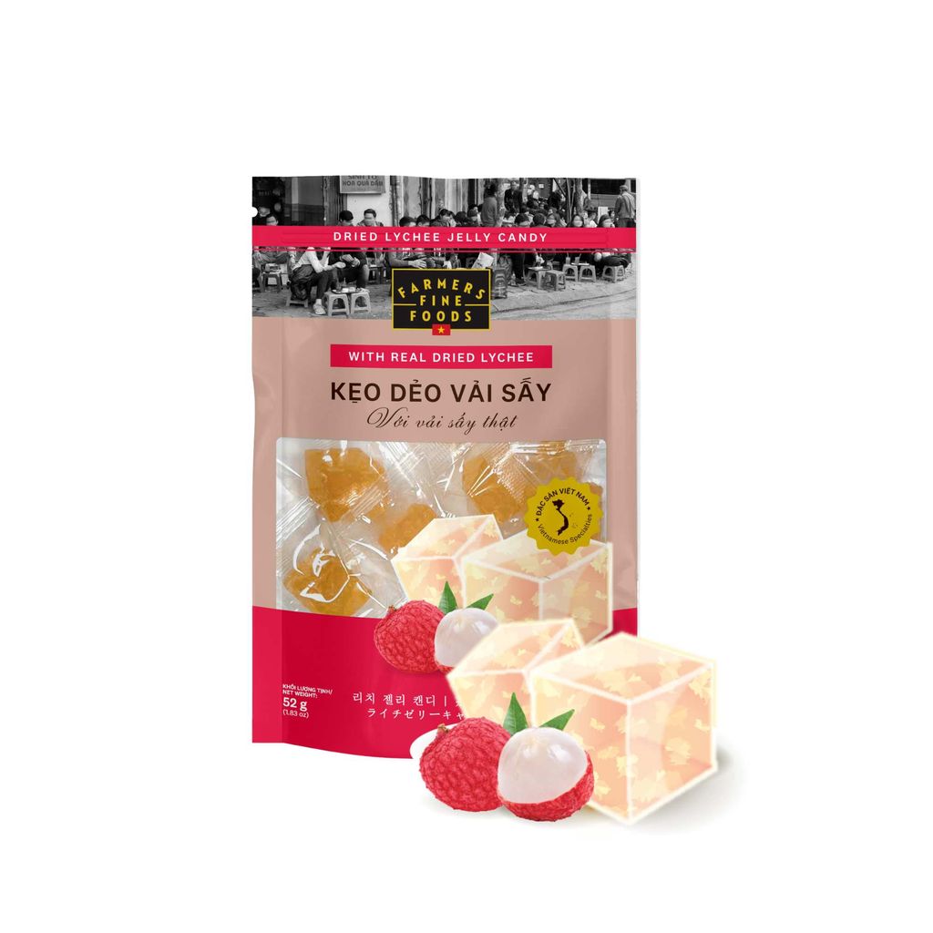  Kẹo dẻo vải sấy Farmers Fine Foods 52 g 