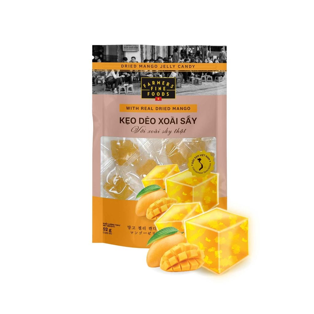  Kẹo dẻo xoài sấy Farmers Fine Foods 52 g 