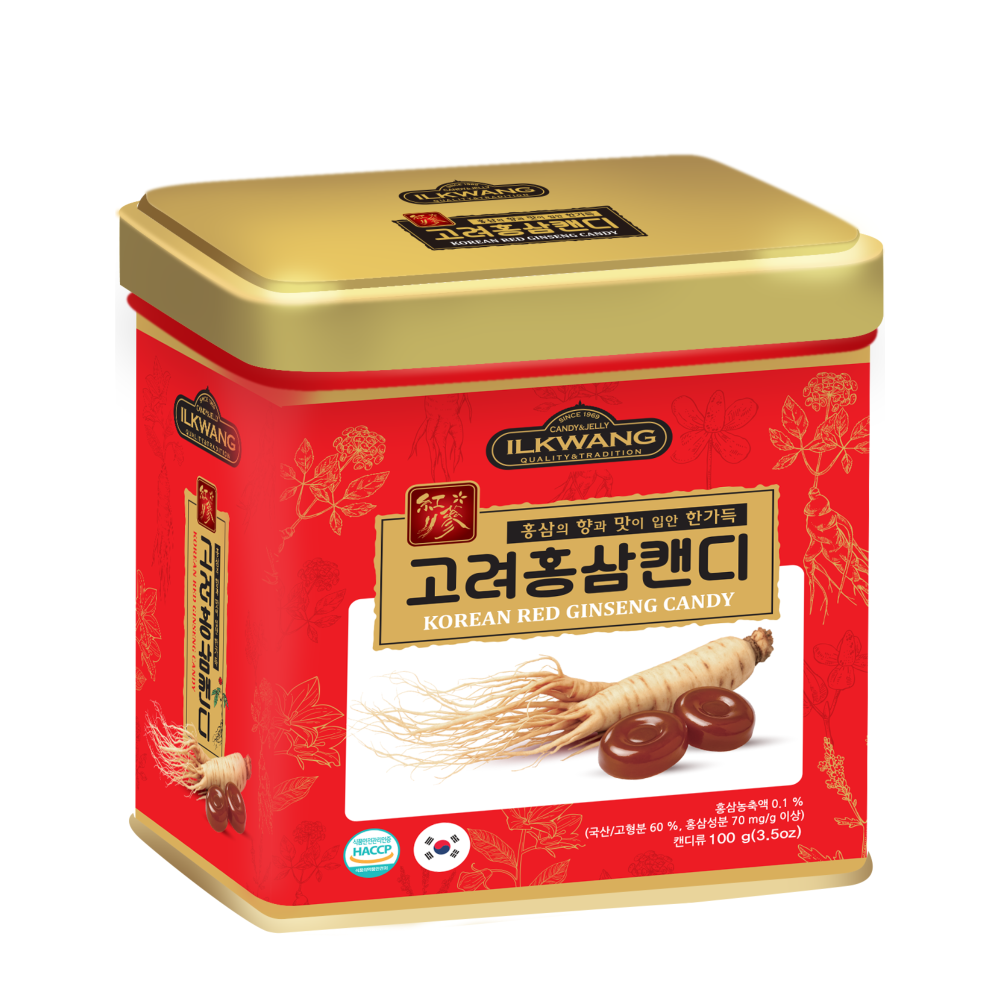  Kẹo Hồng Sâm 100G (hộp thiếc) – ILKWANG (I0023776) 