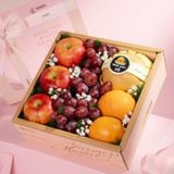  Hộp Quà Nho Đỏ Và Trái Cây Các Loại Tone Hồng Cơ Bản 