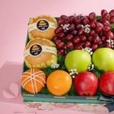  Giỏ Quà Nho Đỏ Và Trái Cây Các Loại Tone Xanh Lá Tiêu Chuẩn 