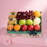  Giỏ Quà Nho Đỏ Và Trái Cây Các Loại Tone Xanh Lá Tiêu Chuẩn 