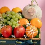  Giỏ Quà Nho Xanh Và Trái Cây Các Loại Tone Xanh Lá Tiêu Chuẩn 