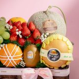  Giỏ Lục Bình Trái Cây Hỗn Hợp Tone Nâu Tinh Tế 