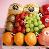  Giỏ Đan Trái Cây Hỗn Hợp Tone Trắng Tinh Tế 