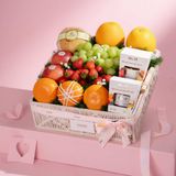  Giỏ Đan Trái Cây Các Loại Và Yến Tươi Tone Trắng Tinh Tế 