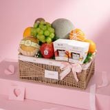  Giỏ Cói Trái Cây Các Loại Và Yến Chưng Tone Nâu Thanh Lịch 