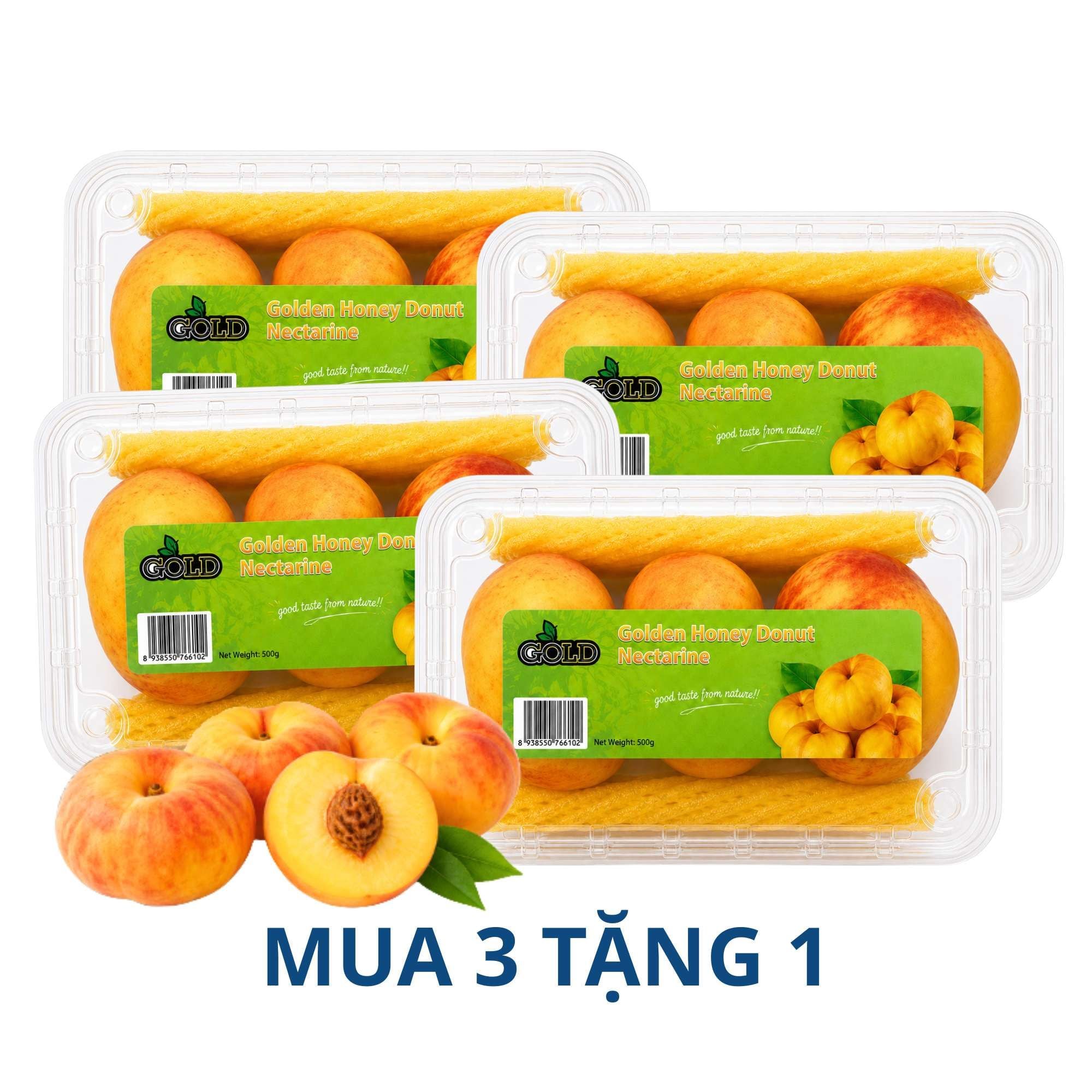  [Mua 3 tặng 1] Đào dẹt hoàng kim Vip nội địa Trung 500 g  (I0012798) 