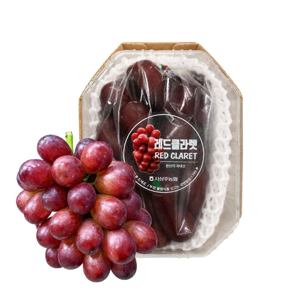  Nho mẫu đơn Red Ruby Premium Hàn Quốc 450G/Hộp 