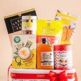  Giỏ Quà Bánh Và Ăn Vặt Tone Trắng Tiêu Chuẩn 