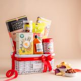  Giỏ Quà Bánh Và Ăn Vặt Tone Trắng Tiêu Chuẩn 