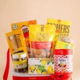  Giỏ Quà Ăn Vặt Tone Trắng Tiêu Chuẩn 