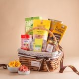  Giỏ Quà Mật Ong - Bánh Kẹo Và Ăn Vặt Tone Nâu Tiêu Chuẩn 