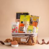  Giỏ Quà Mật Ong Và Ăn Vặt Tone Nâu Tiêu Chuẩn 