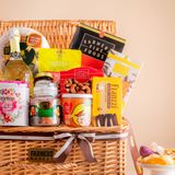  Giỏ Vali Rượu Vang Trắng - Tổ Yến Và Mật Ong Tone Nâu Cao Cấp 