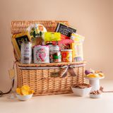  Giỏ Vali Rượu Vang Trắng - Tổ Yến Và Mật Ong Tone Nâu Cao Cấp 